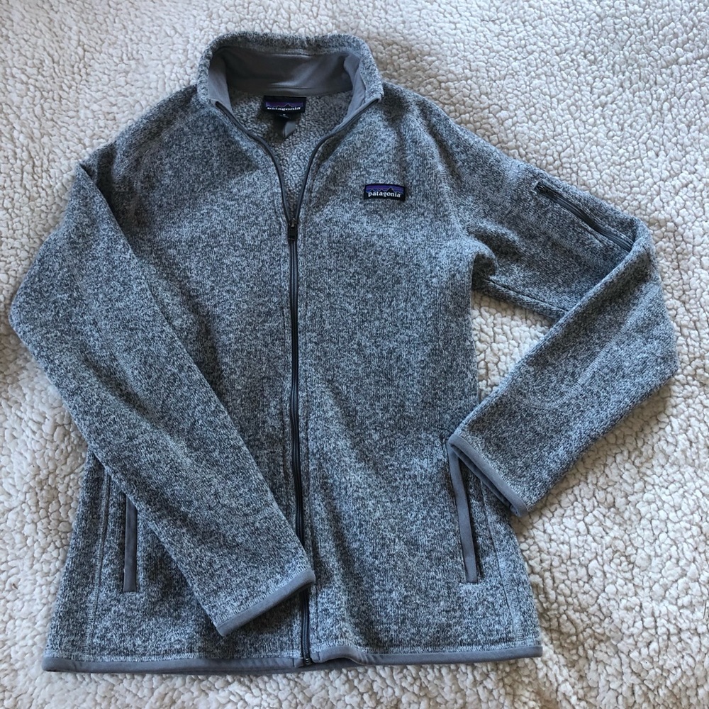 Patagonia grey better sweater full zip